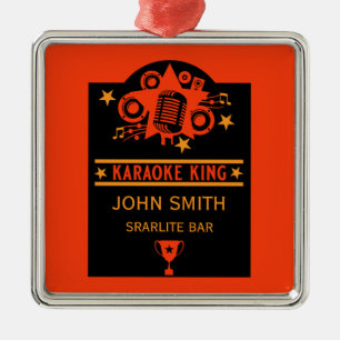 Karaoke-Gewinner Ornament Aus Metall
