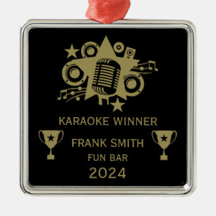 Karaoke-Gewinner Ornament Aus Metall