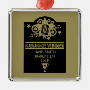 Karaoke-Gewinner Ornament Aus Metall
