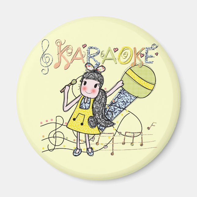 Karaoke Girl Magnet (Vorne)