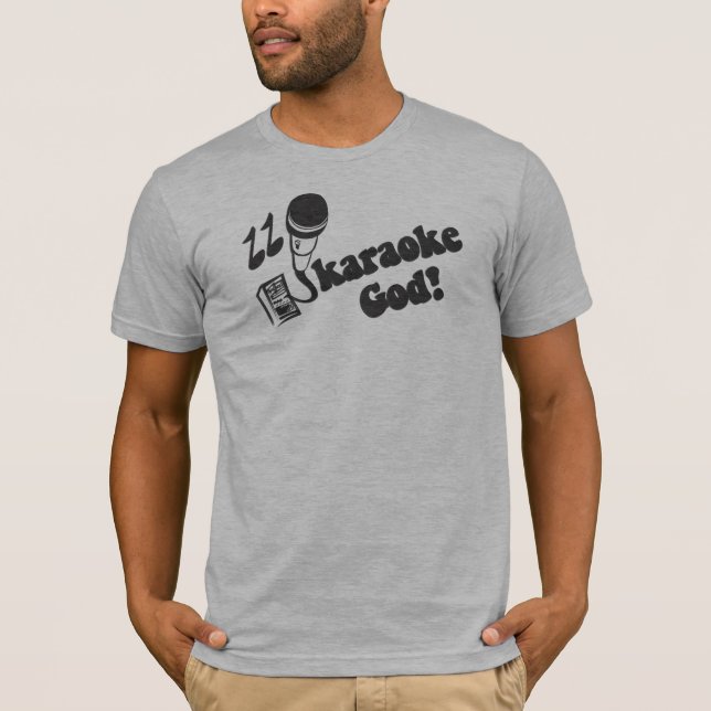 Karaoke-Gott T-Shirt (Vorderseite)