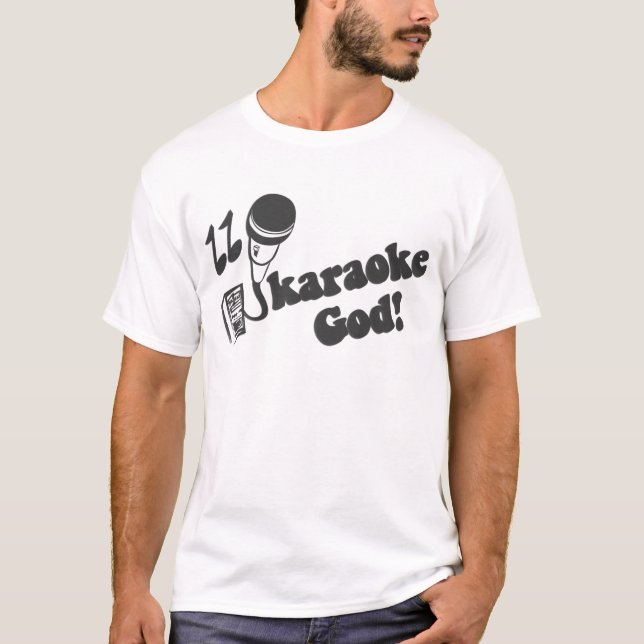 Karaoke-Gott T-Shirt (Vorderseite)