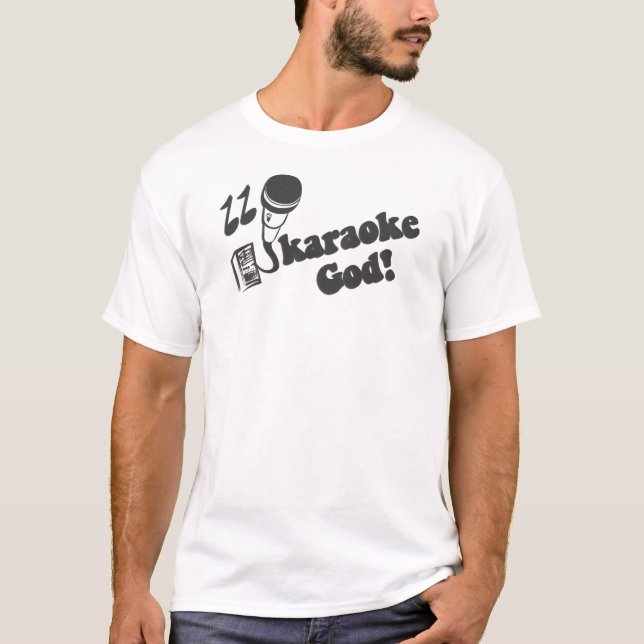 Karaoke-Gott T-Shirt (Vorderseite)