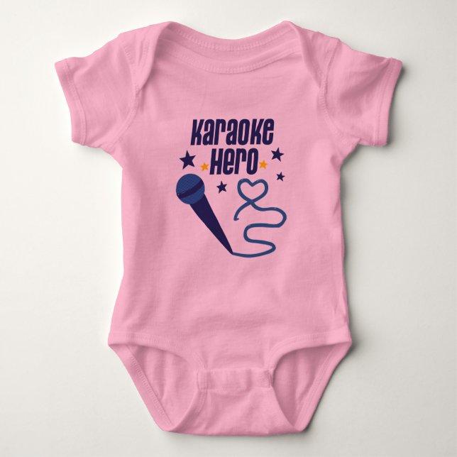 Karaoke Hero Baby Strampler (Vorderseite)
