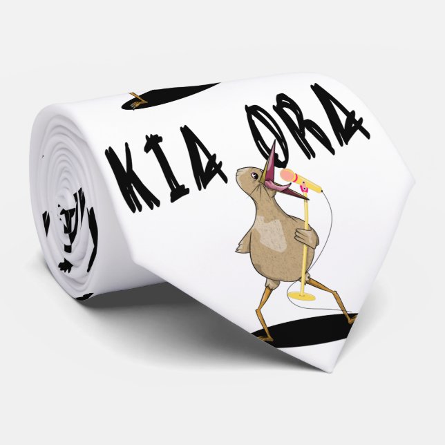 Karaoke Kiwi Krawatte (Gerollt)