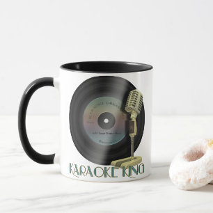 Karaoke-König Personalisiertes Trinkgeschirr Tasse