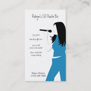 Karaoke Music DJ Service Carte de visite