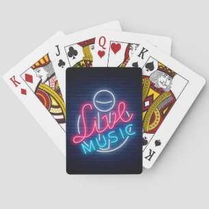 Karaoke Neon Lighting Kurved Word Art Text Spielkarten