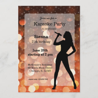 Karaoke Party Einladung