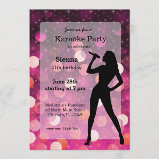 Karaoke Party Einladung