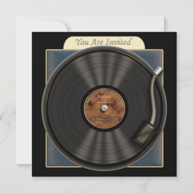 Karaoke-Party Einladungen (Vorderseite)