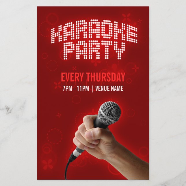 Karaoke Party Flyer (Vorne)