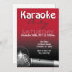 Karaoke Party Rote Einladungen (Vorne/Hinten)