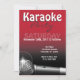 Karaoke Party Rote Einladungen (Vorderseite)