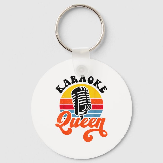 Karaoke Queen  Schlüsselanhänger (Vorderseite)