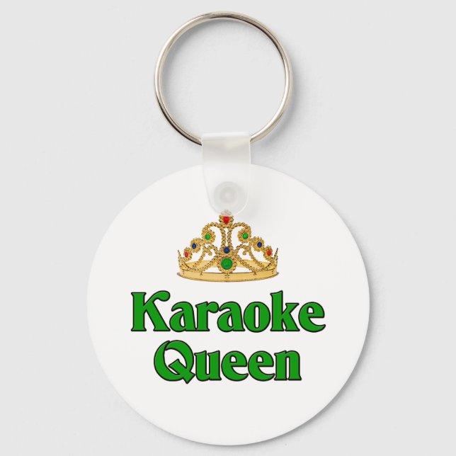 Karaoke Queen Schlüsselanhänger (Vorderseite)