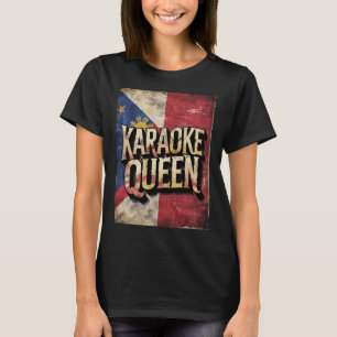 Karaoke-Queen-T-Shirt mit vintage philippinischer T-Shirt