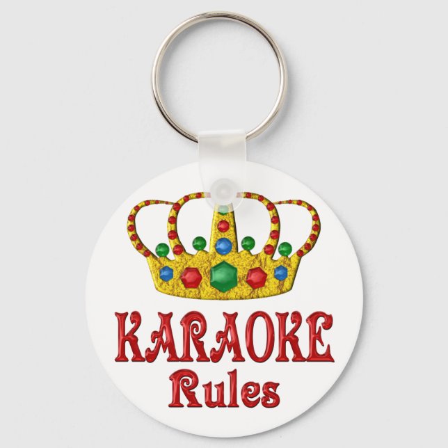 KARAOKE REGLES SCHLÜSSELANHÄNGER (Vorderseite)