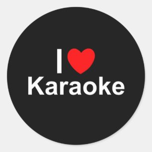 Karaoke Runder Aufkleber