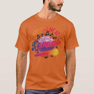 Karaoke-Sänger 80er Retro-Disco-Freunde T-Shirt