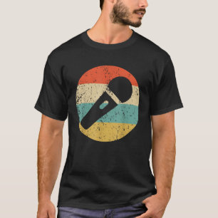 Karaoke-Sänger Retro-Mikrofon T-Shirt