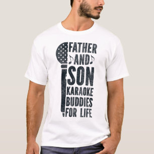 Karaoke Sänger Vater und Sohn Karaoke Kumpels für T-Shirt
