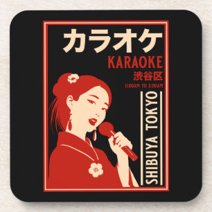 Karaoke Shibuya Tokyo Getränkeuntersetzer