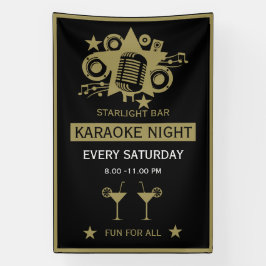 Karaoke Werbeaktion Wall Banner