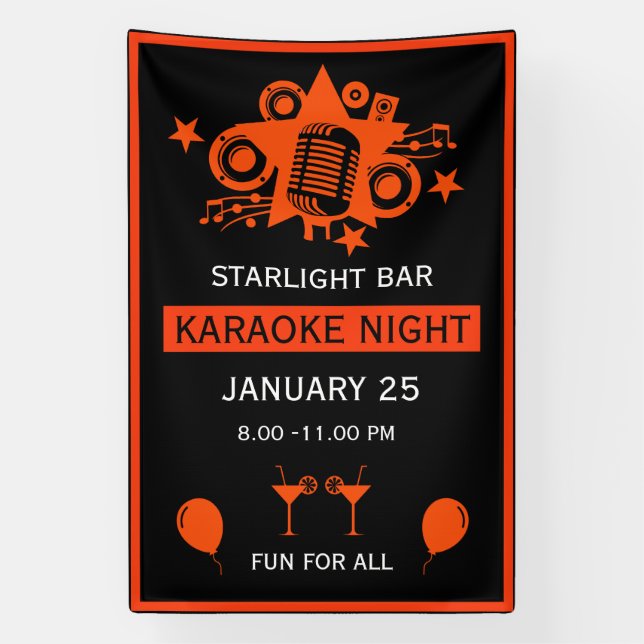 Karaoke Werbeaktion Wall Banner (Vertikal)