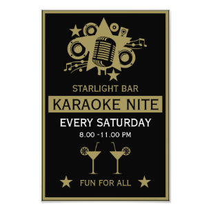 Karaoke Werbeaktion Wall Fotodruck