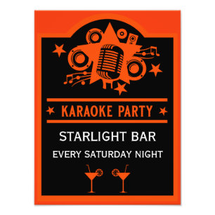 Karaoke Werbeaktion Wall Fotodruck