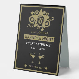 Karaoke Werbeaktion Wall Tischaufsteller