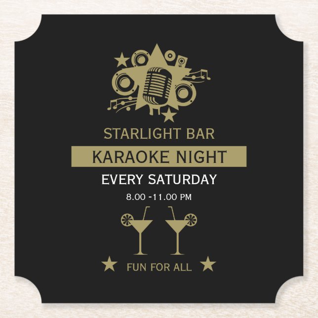 Karaoke Werbeaktion Wall Untersetzer (Vorderseite)
