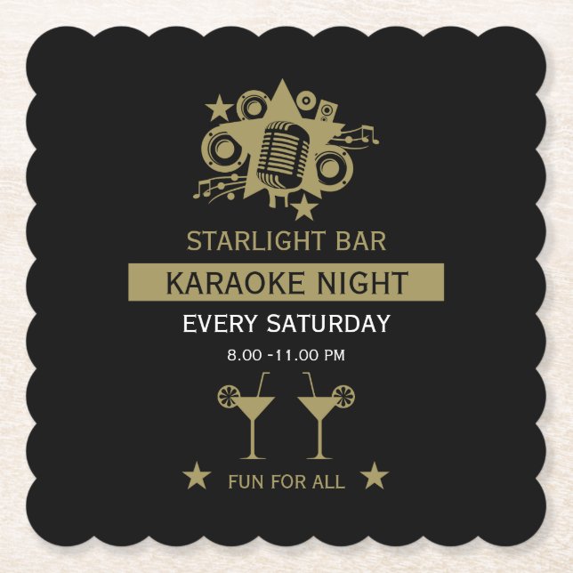 Karaoke Werbeaktion Wall Untersetzer (Vorderseite)