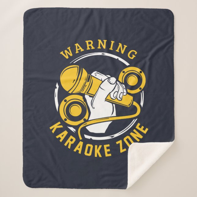 Karaoke Zone Singer Musiker Sherpadecke (Vorderseite)