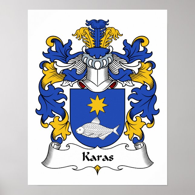 Karas Familienwappen Poster (Vorne)