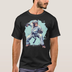 Karate-Affe Kampfsport Kickboxen Judo Mma T-Shirt