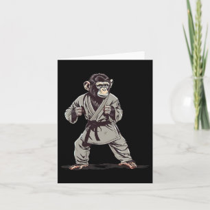 Karate-Affe-Kickboxen-Judo-Jiu-Jitsu-Mma-Martia Karte