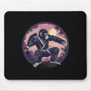 Karate-Affe Natur Mond Mma Kickboxen Affe Lo Mousepad
