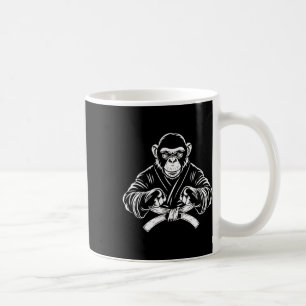 Karate-Affe Zeichnung Kickboxen Jiu-Jitsu Mma Mar Kaffeetasse
