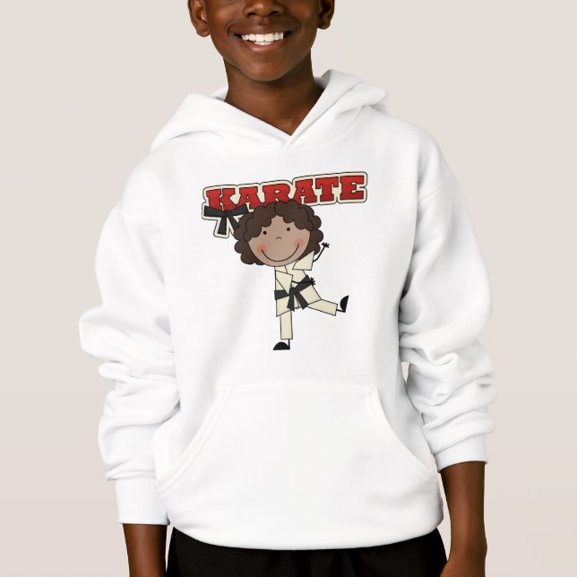 Karate - Afroamerikaner-Mädchen-T-Shirts und Hoodie (Vorderseite)