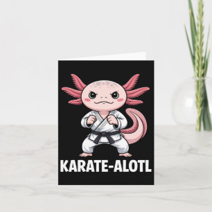 Karate-alotl Axolotl Karate Liebhaber Kampfsport Karte