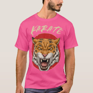 Karate Angry Tiger - Karate japanische Kampfkunst T-Shirt