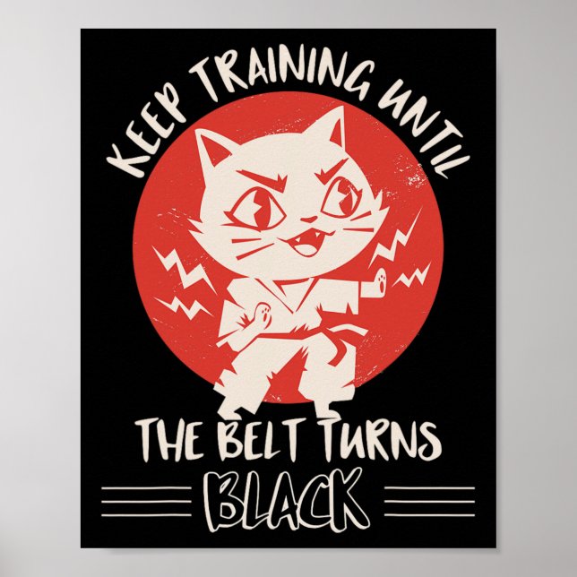Karate Apparel Karate Zitatkleidung Poster (Vorne)