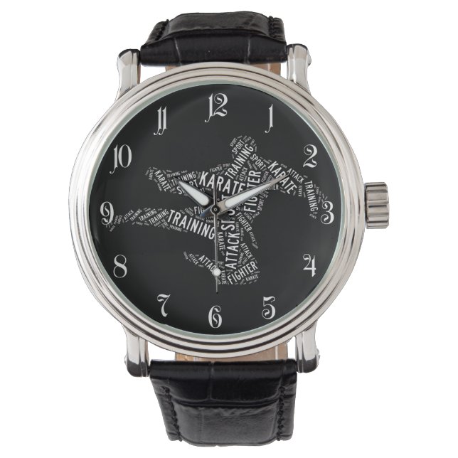 Karate Armbanduhr (Vorderseite)