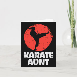 Karate Aunt Ponytail Kick Japanisch Martial Arts W Karte