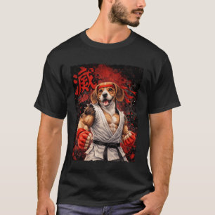 Karate-Beagle-Hund-Kämpfer T-Shirt
