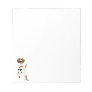 Karate Beagle Notizblock
