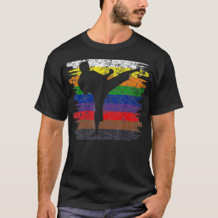 Karate Belt Colors Silhouette Martial Arts Men Boy T-Shirt