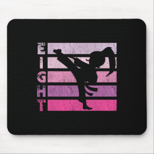 Karate Birthday 8 Year Taekwondo Girl 8th Bir Mousepad